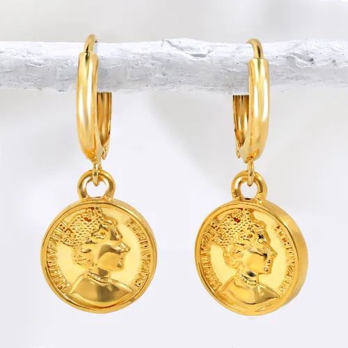 주리에떼 24K 순금 여성 데일리 엘리자베스 밀리언 금 귀걸이 기념일 선물(14K/18K 원터치링)