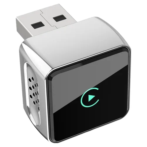 드라이비아 무선 애플 카플레이 안드로이드오토 동글 차량용 WiFi 블루투스 Ver 5.4 초소형 모듈, 실버은색 검정 투톤, K6