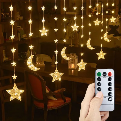 21세기트랜드 캠핑 USB 크리스마스 인테리어 리모컨 아리 별빛 LED 줄조명