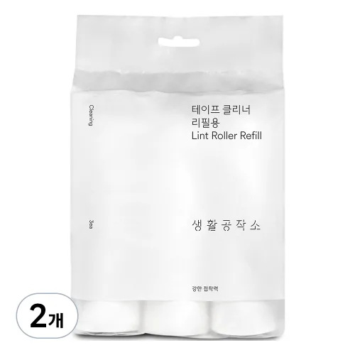생활공작소 테이프 클리너 리필 3p, 2개