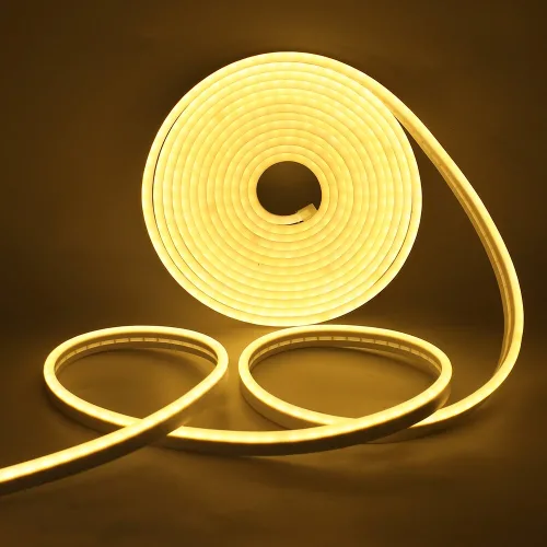 지아이비 DC12V LED 네온플렉스 줄조명 8mm x 16mm x 5m, 웜화이트