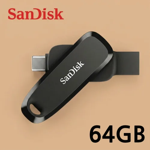 샌디스크 폰 드라이브 C타입 OTG C6 USB 3.2 메모리 스윙형 블랙