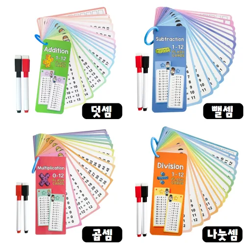 수학 사칙연산 반복학습 워크북 세트, 1세트, 덧셈