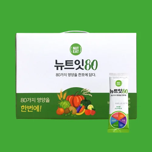 뉴트잇80 생식(푸른한끼) 식사대용 / 불만족시 100%환불, 980g, 4개