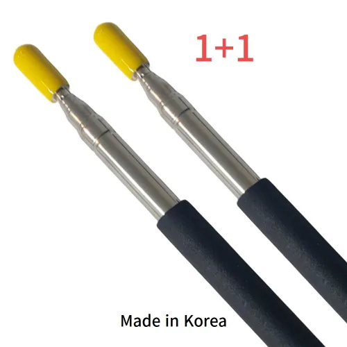 지시봉 포인터 프레젠터 접이식 지시봉, 2개, 노랑봉