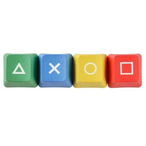 PSP 포인트 키캡 기계식 키보드 커스텀 플스 버튼 4키 PBT 방향키, +축, 레드,블루,그린,옐로