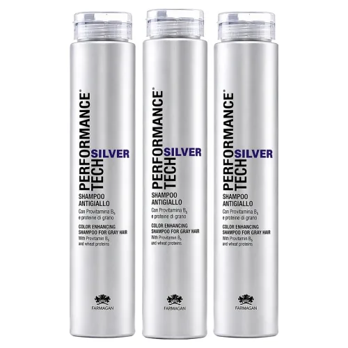 퍼마간 퍼포먼스 테크 실버 보색 탈색 애쉬 염색 컬러 샴푸, 3개, 250ml