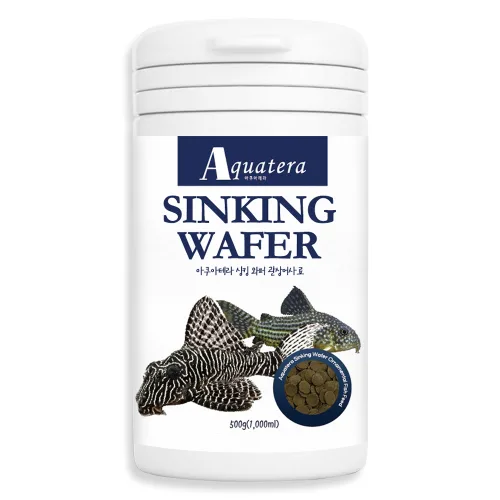 아쿠아테라 싱킹와퍼 플레코 안시 전용 관상어사료, 1L, 500g, 1개