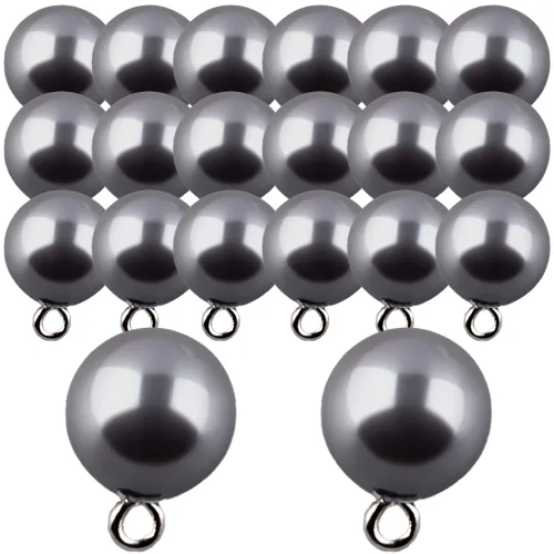 진주단추 10mm 진주장식 진주알 진주 볼록이, 1팩, 진주단추10mm(해마20개)