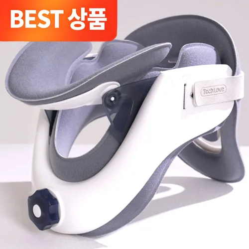 NEW 브리즈 베이직 목견인기 의료용 목견인치료기 1등급 의료기기 바른자세 가정용 목보호대(기본패드+에어패드 증정), 1개