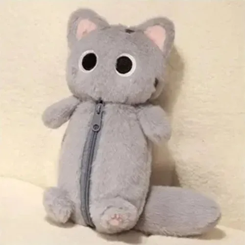 토이즈데이 Hello~ 냥발 고양희씨 인형 파우치 필통 구디백 단체 선물, 1개, 그레이냥