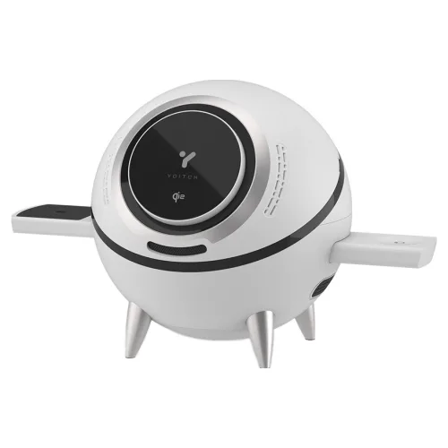 요이치 3in1 맥세이프 아이폰 갤럭시 Qi2 20W 고속 무선충전기, 화이트, 1개