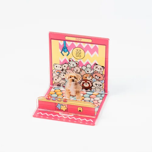 3355스튜디오 강아지 사진 생일 선물 미니 포토존 반려동물 아크릴 굿즈 맞춤 제작, 1컨셉/인형뽑기존