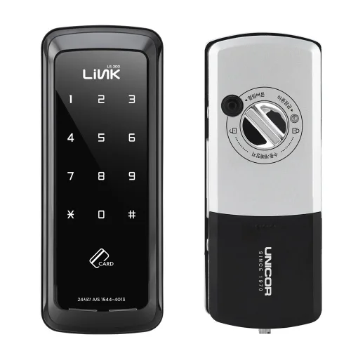 자가설치 LS-300S LS300S 샷시문용 도어락 카드키 4 번호키 패션문 세로타입, LS-300S, 고객직접설치
