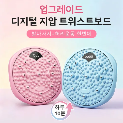 허리 트위스트 보드 복부 운동기구 홈트레이닝 뱃살 다이어트 허리 골반 운동기구, 1개, 블루