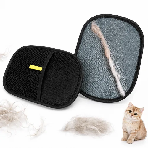 정전기 털제거 장갑 반려동물 침구 옷 강아지 고양이, 2개, 블랙