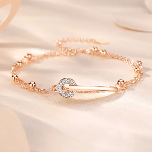 14k 도금 여성 심플 팔찌 J-009