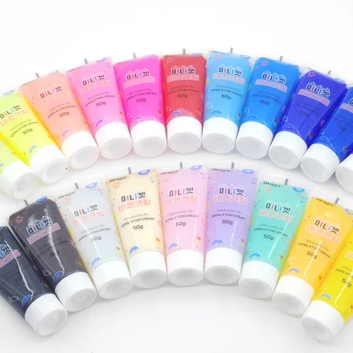 데코덴 생크림 접착제 데코크림 휴대폰 케이스꾸미기 펄 글리터 50g, C0048. 펄블루