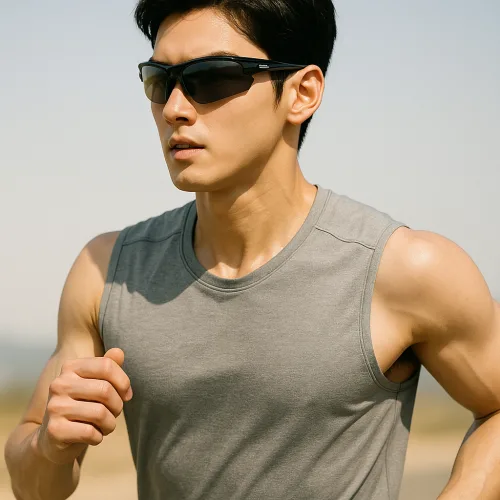 앤글라스 UV400 고선명 가볍고 튼튼한 편광 스포츠 선글라스 A2501