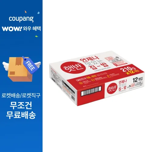 햇반 백미밥, 210g, 108개