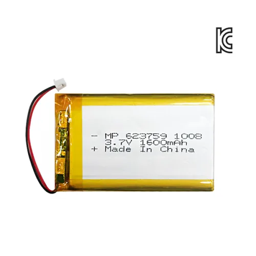 MP 리튬폴리머 623759 3.7V 1600mAh, 1개, 1개입