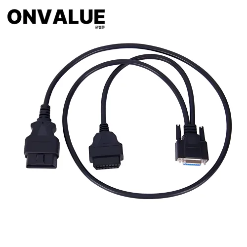 케이블 직렬 포트 연장선 커넥터 자동차 차량용 어댑터 OBD2 Y자분배기 OBD16Pin to DB 15pin 온벨류