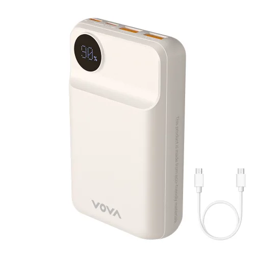 보바 22.5W 휴대용 보조배터리 20000mAh, VA-121, 아이보리