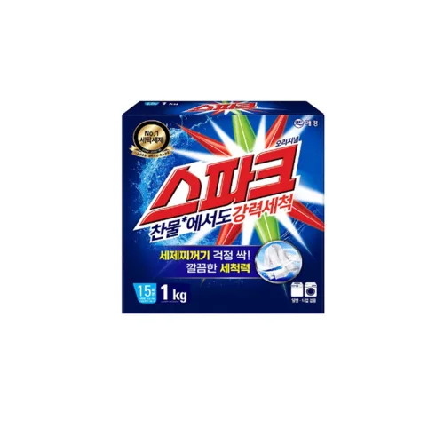 애경 스파크 1kg 세탁세제  분말세제