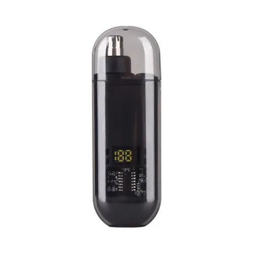 2in 1 휴대용 전기 코털 트리머 USB 충전 코 귀털 눈썹 남성용 무통 세트