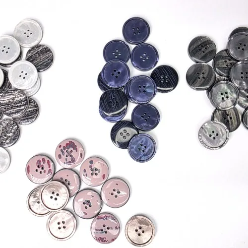 인조홍패자개 단추 13mm 15 mm 18mm, 네이비, 1개