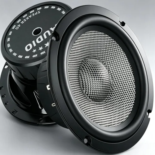 WdiYa 6.5인치-4옴 카본 파이버 중저음 자동차 스피커 HIFI 고출력 피크 800W-좌우 각 1개, 총 1세트, 1박스, YS-625-088