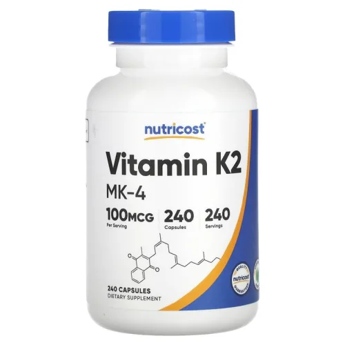 Nutricost 비타민K-2 MK-4 100mcg 240 캡슐, 1개, 240정
