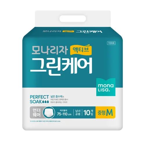 모나리자 액티브 그린케어 성인용기저귀 언더웨어 팬티형 기저귀