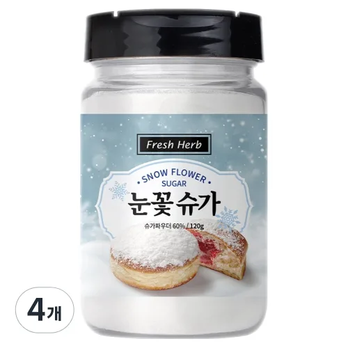 신선약초 눈꽃 슈가, 120g, 4개