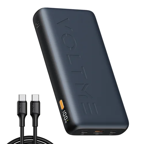 볼트미 하이퍼코어 대용량 보조배터리 PD3.1 PPS 205W 25000mAh C1 140W 출력 CCC 3C 인증 Wh 인쇄 기내반입, 딥블루, HP25P