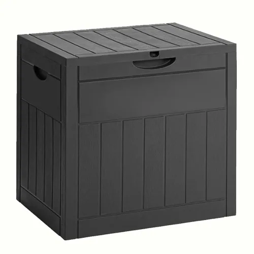야외보관함 수납 정리함 플라스틱 조립식창고 택배보관함 데크박스 126L 수납 벤치 정원정리 야외보관함 다크그레이 브라운, 야외보관함 126L(다크그레이)