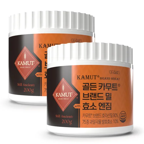 정품 골든 카무트 효소 90% 75종 곡물 1+1 총 400g, 200g, 2개