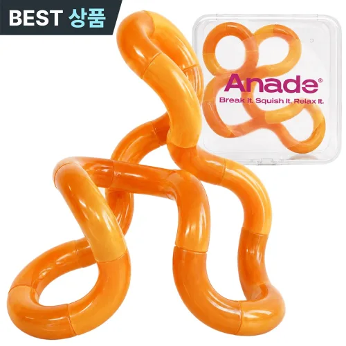 아네드 색깔변신 탱글 피젯토이 스트레스 해소, 1개, 변색 호박 주황