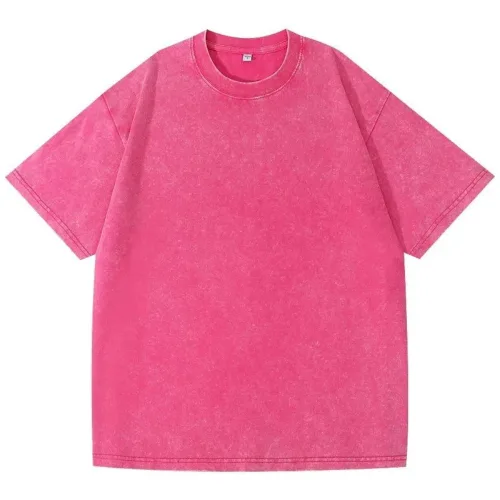 프리미엄 고중량 빈티지 워시드 반팔 티셔츠 10 Colors 무지 공용 100%면 반팔티