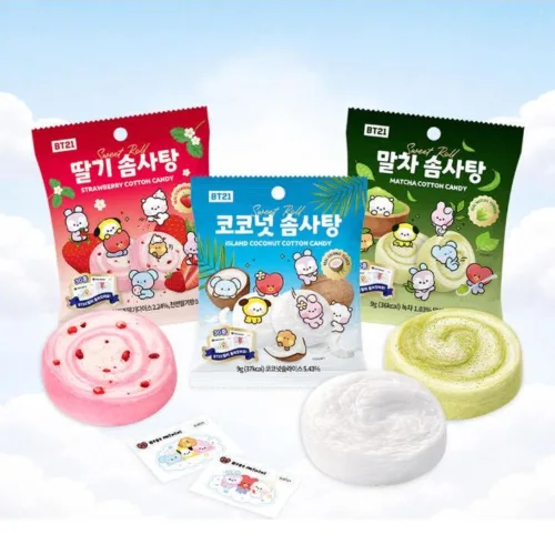 BT21 솜사탕 (9g x 10개입 1박스) 개별포장 맛선택, 10개, 9g, FREE, 딸기