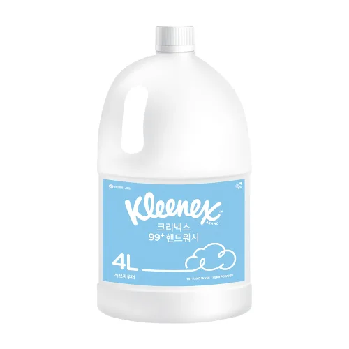 크리넥스 99 플러스 핸드워시 리필 허브파우더, 4L, 1개