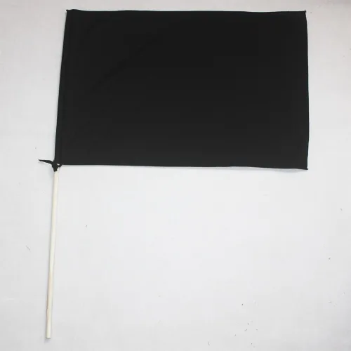 나무깃발 응원 깃발 게임 수신호기 운동회 40cmx60cm, 1개, 흑기(40x60cm)