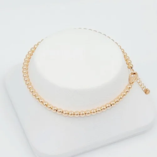 14K 18K 민자 컷팅 데일리 볼 팔찌 2.2,5.3.4.5mm