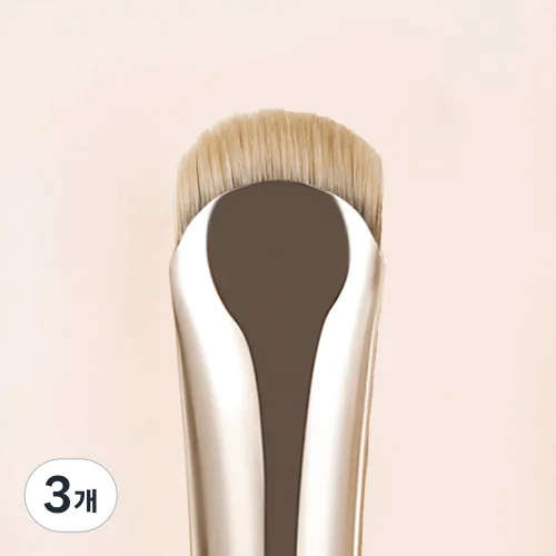 아이루리 소프트 터치 납작 슬림 아이라이너 브러쉬 곡선 단모 플랫 세밀 뷰티소품, 3개, 골드