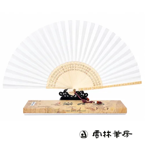 운림당 향비선 한지 부채 특품 30cm, 1개, 화이트