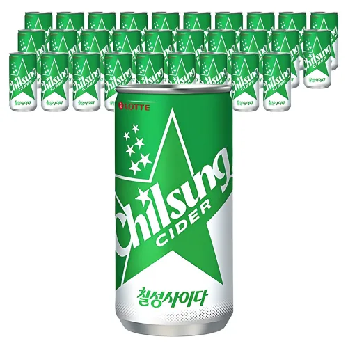 롯데 칠성사이다, 210ml, 30개