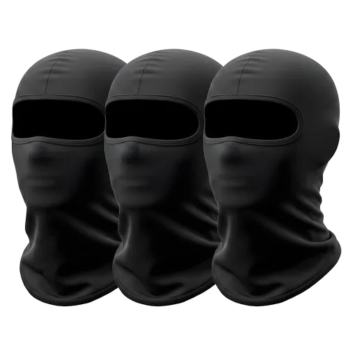3set 여름 자외선차단 입체 쿨 바라클라바 자전거 오토바이 발라클라바, 블랙, 3개
