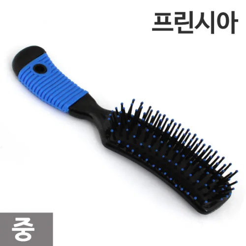 프린시아 S 쿠션 헤어 브러쉬 (중) 1P, 단일 색상, 1개