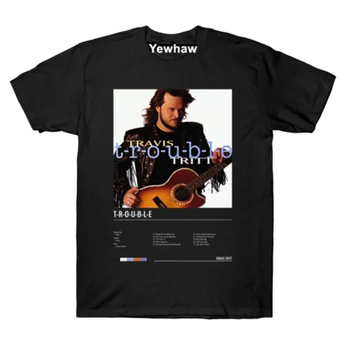 Travis Tritt - T-R-O-U-B-L-E Album 반팔티