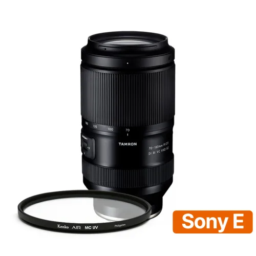 [정품등록이벤트 3년보증 + 5만P 증정] 탐론 70-180mm F/2.8 Di III VC VXD G2 A065 소니 FE렌즈 + 겐코 AIR MCUV 67mm, 단일상품